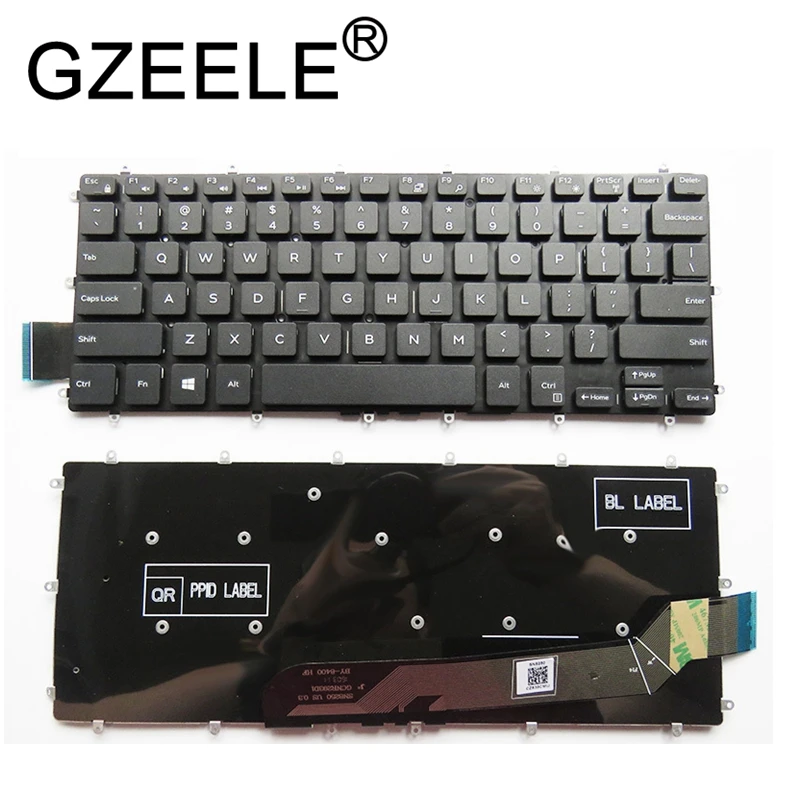 Новая английская клавиатура для ноутбука Dell Inspiron 15 5568 7569 7579 7378 7460 7368 2 в 1 13 5000 5368