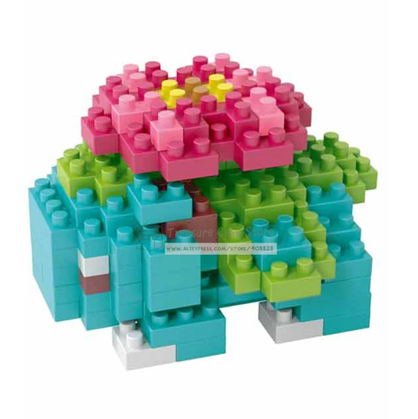 Мини блоки Пикачу; Чаризард Bulbasaur Squirtle алмазные строительные блоки игрушки без коробки