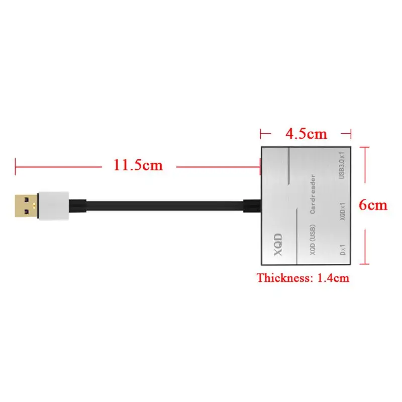 Высокоскоростная камера из алюминиевого сплава для чтения фотографий карт USB3.0/2 0