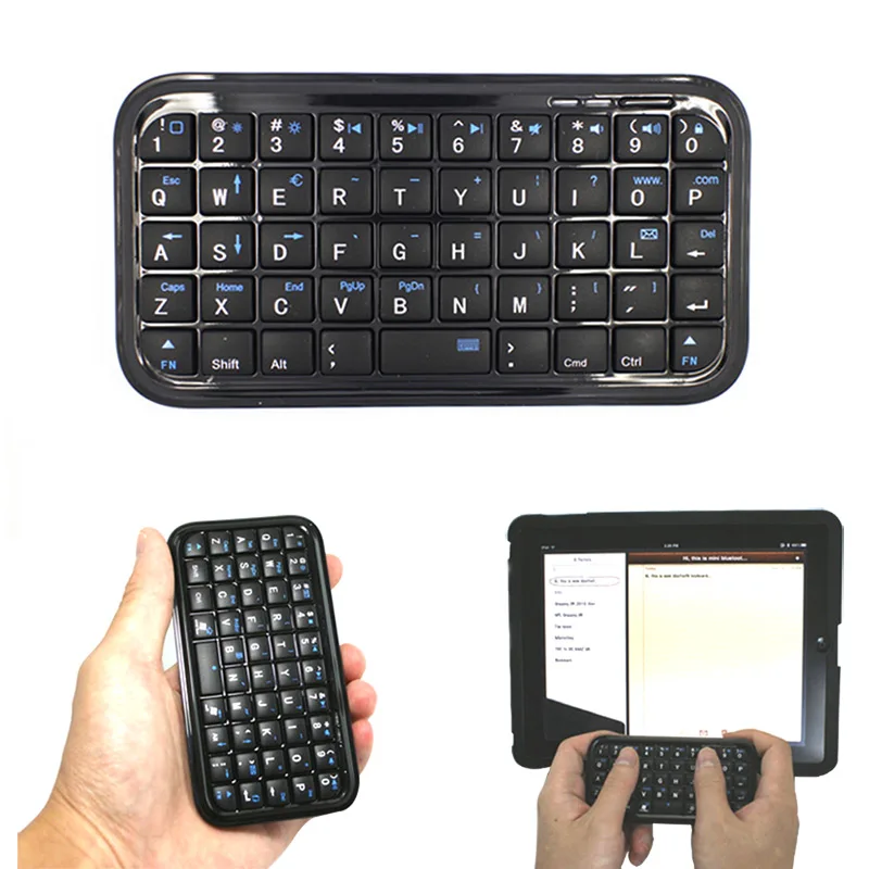 Черная ультратонкая мини клавиатура Bluetooth 3 0 для iPhone 7 Plus Samsung S7/PS3/ПК/PDA