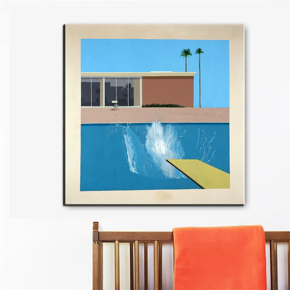 David Hockney A Bigger Splash Poster - Custom Canvas Wall Art for Living Room Home Decor image 2