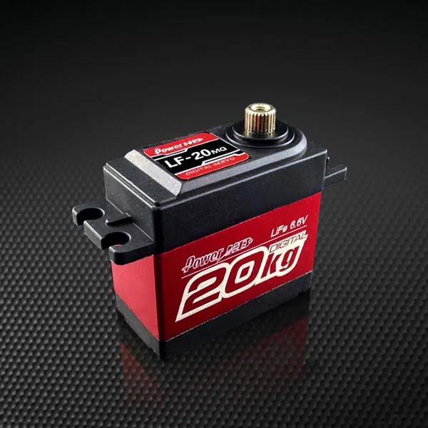 

PowerHD 60g/20kg/ .16sec 6.6V Metal Gear Waterproof Digital Servo LF-20MG