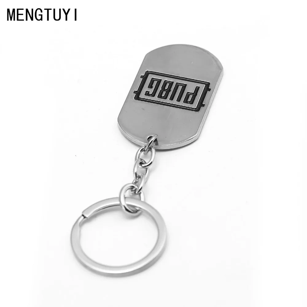 New Game Playerunknown's Battlegrounds PUBG Keychain Dog Tag Metal Key Chain Ring Men Gift Jewelry Accessory Figure Chaveiro | Украшения