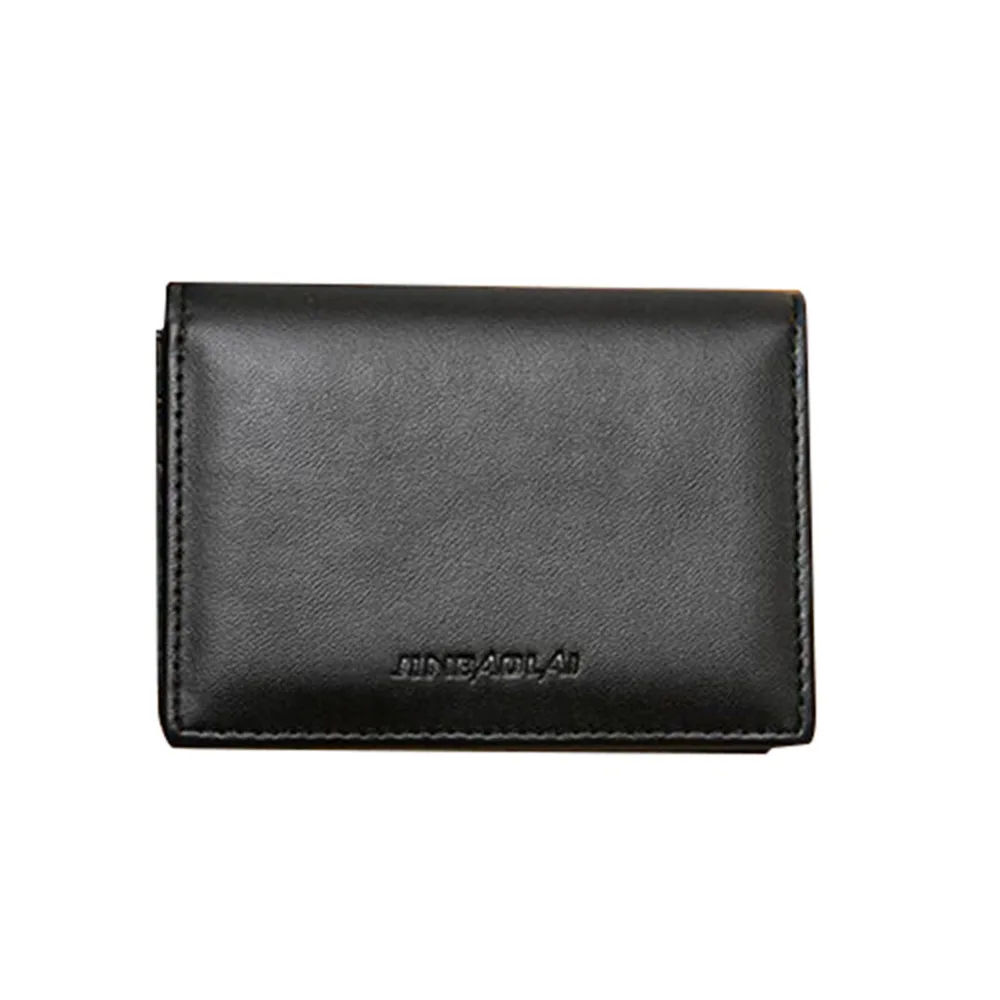 Модный мужской кошелек маленький для денег на молнии Короткий Мужской с
