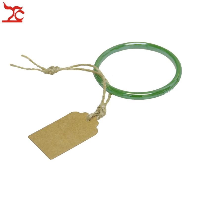 Wholesale 1000Pcs Kraft Paper Tags Luggage Wedding Note Label With Jute String DIY Blank Kraft Travel Gift Hang Tag 4 Colors