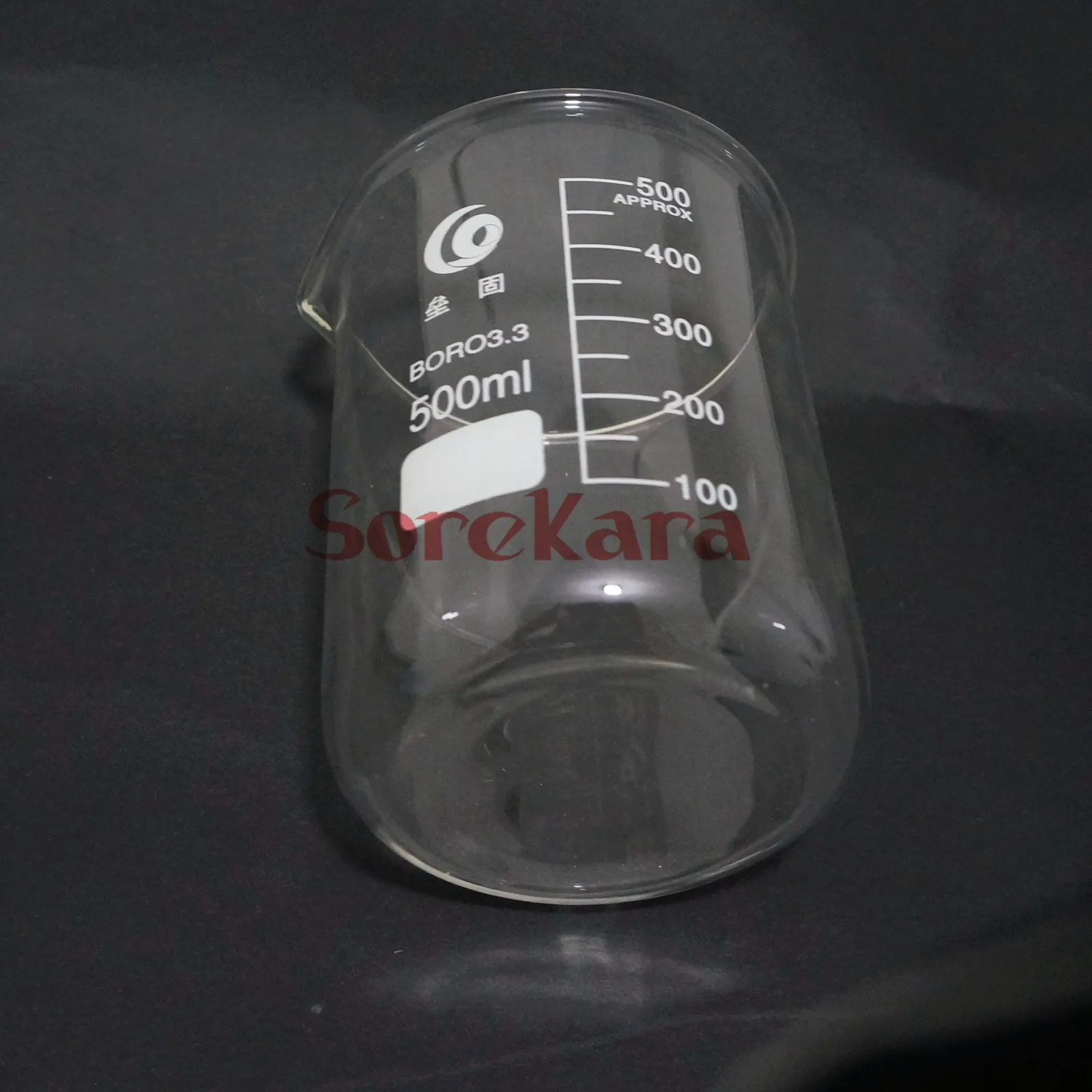 500ml Low Form Beaker Chemistry Laboratory Borosilicate Glass Transparent Thickened with spout | Канцтовары для офиса и дома