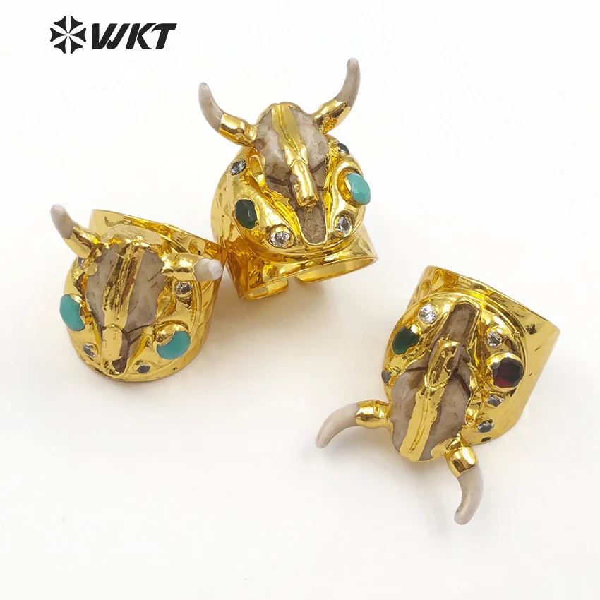 WT R323 WKT Классическая Этническая форма головы коровы инкрустированная