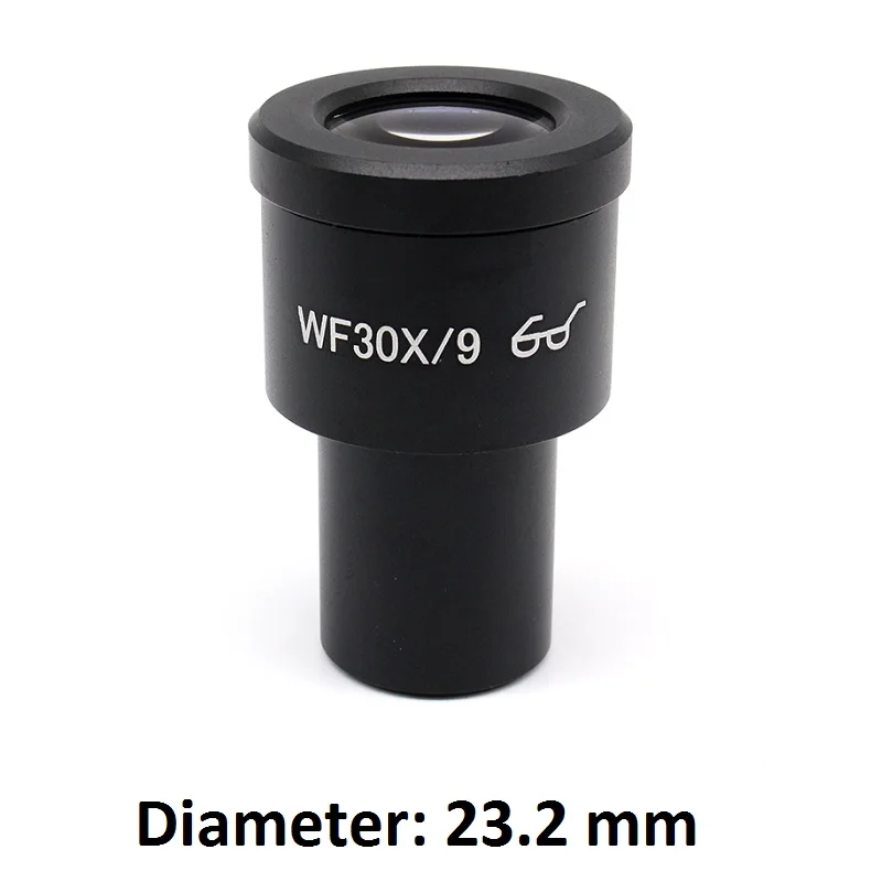 23.2 without Reticle WF30X/9 окуляр с высоким глазом для широкого поля зрения оптическая линза для стерео микроскопа или биологического микроскопа 30X WF30X - Цвет: 23.2 without Reticle