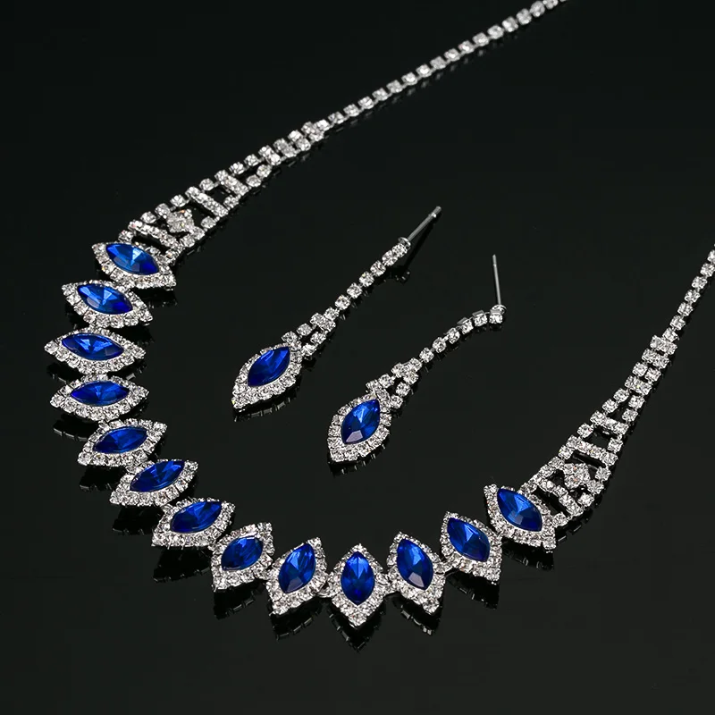 Комплект из колье и серёг с австрийским кристаллом|jewelry sets|set jewelrycrystal earrings necklace |