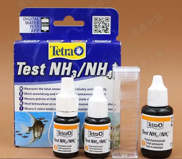 Tetra NH3-NH4 Tetra аквариумные рыбки аквариумные кораллы тест er PH NO2 NO3 тест качества воды комплект NO2, NO3, NH3/NH4, GH, KH, PH - Цвет: Tetra NH3-NH4
