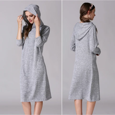 Платье для беременных с длинным рукавом, модная одежда для грудного вскармливания, платья для беременных, осенняя одежда для лактации, большой размер