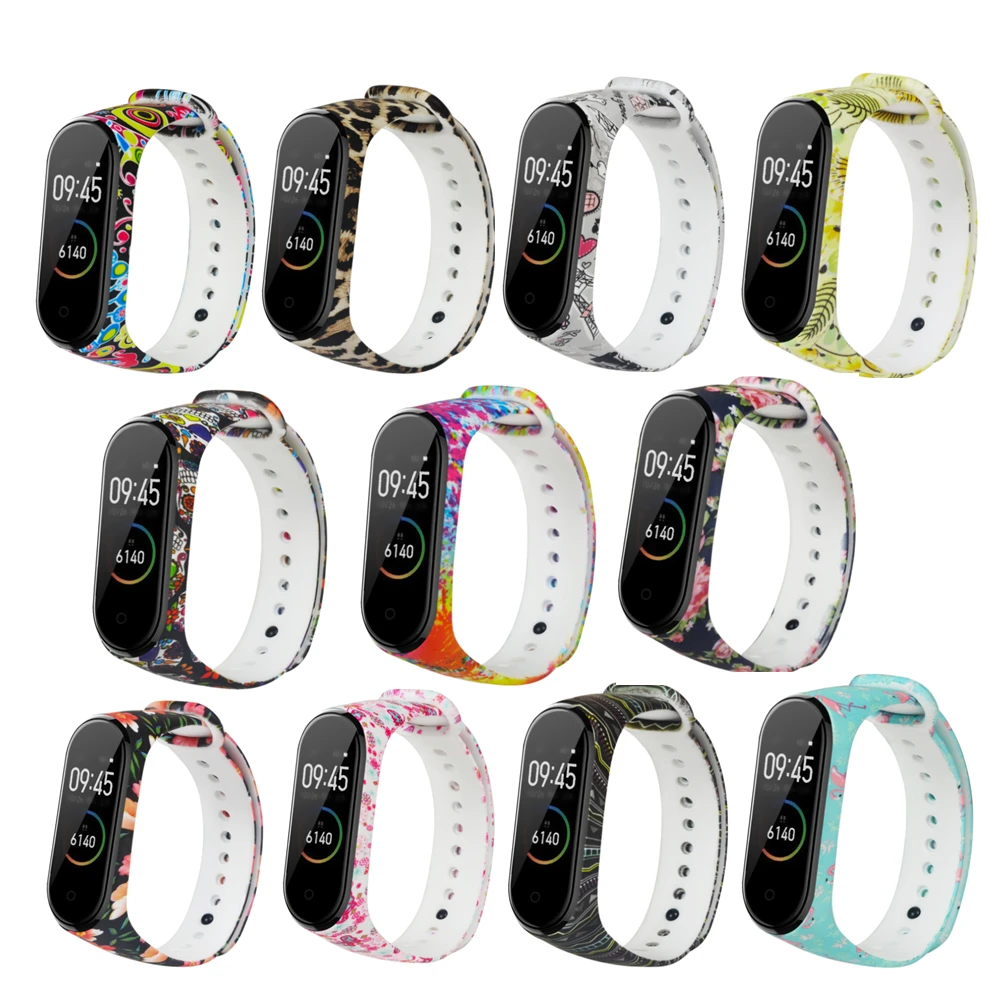 Спортивный Браслет Xiaomi Mi Band 4 сменный цветной ремешок для Miband умный