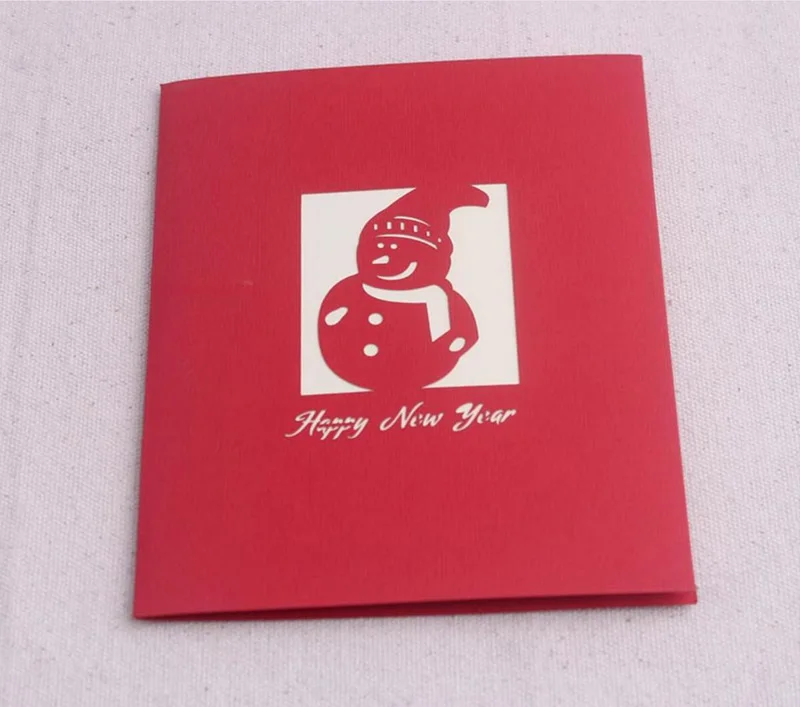 10 шт. 3D Рождественский снеговик + дерево Оригами для счастливой рождественской