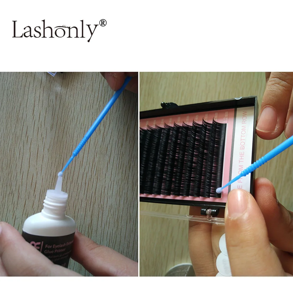 Клей праймер Lashonly 15 мл используемый на корнях накладных ресниц делает клей для