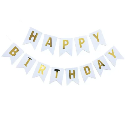 12 Цветов 13 шт./упак. Happy баннеры для дня рождения 1st День рождения сувениры Аксессуары 100 дней дети, для домашнего использования, Decora детского дня рождения - Цвет: WT
