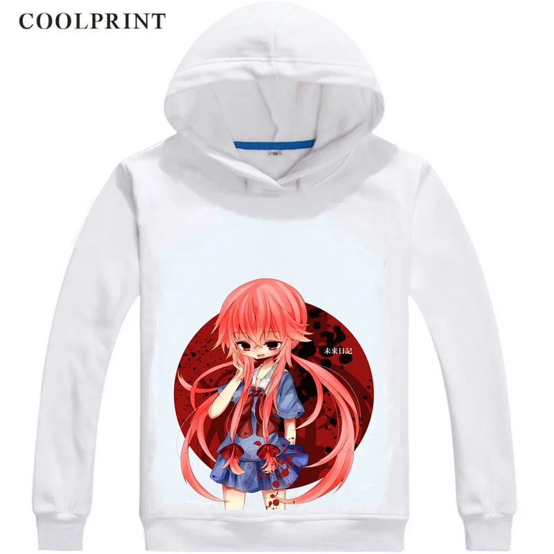 COOLPRINT дневник будущего Mirai Никки толстовки с капюшоном короткая футболка героями
