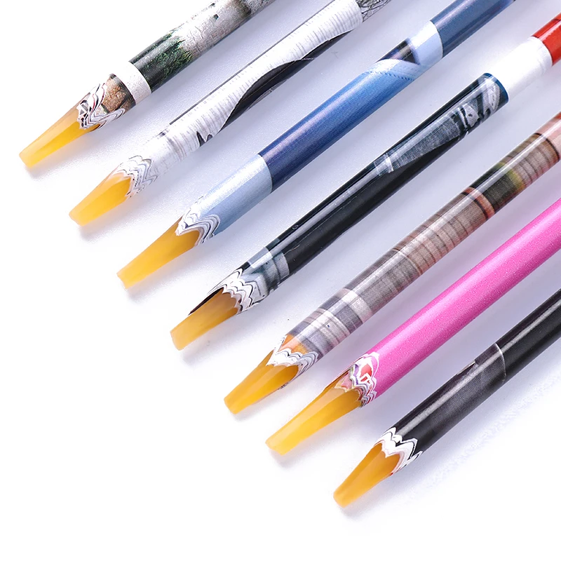 1 шт. легко подбирать Стразы ручка Пикер восковая инструмент для ногтей случайный