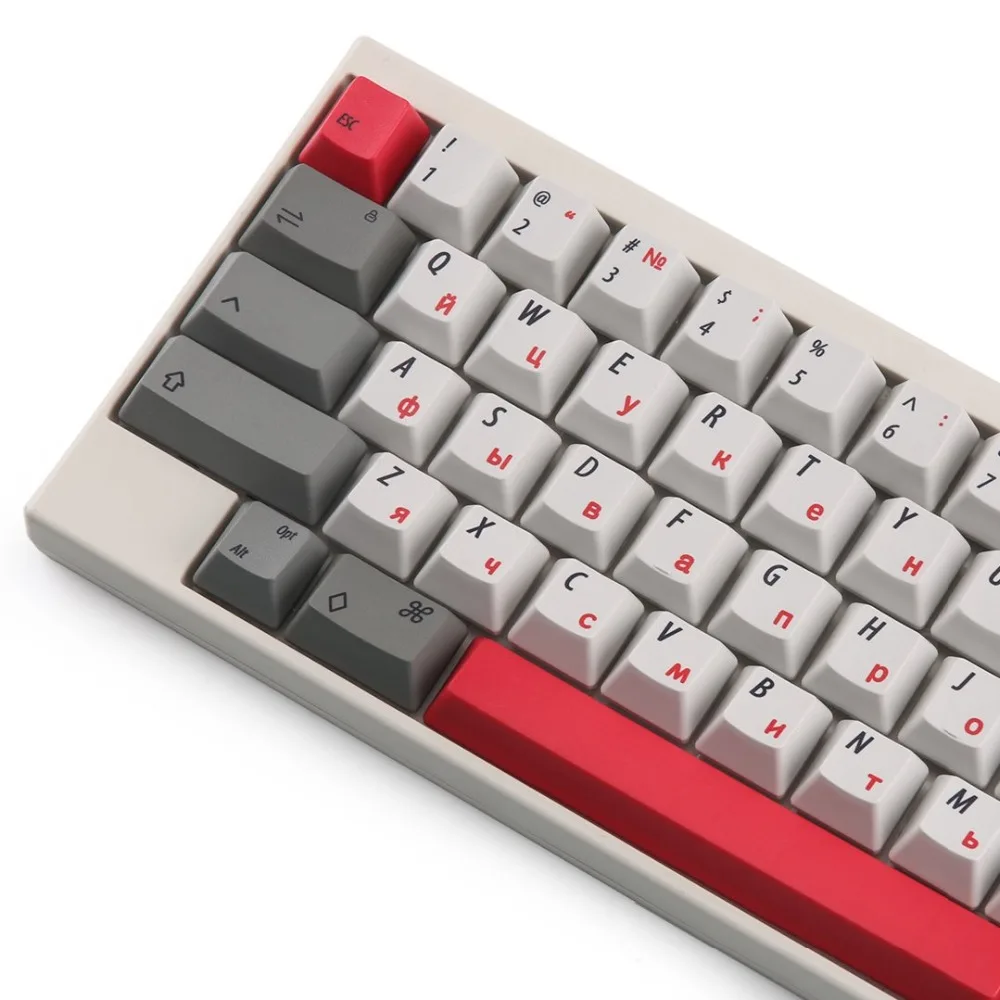 Электростатические емкостные EC русские брелки Dye-sub 60 клавиш совместимы с HHKB