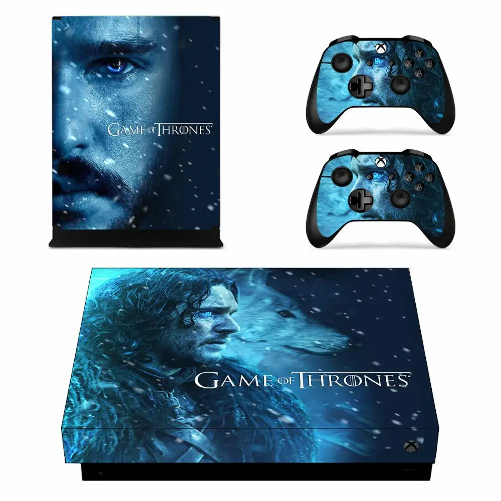 Виниловая кожа xbox one x skins наклейка Игра престолов наклейка s Pegatinas Adesivo для xbox one x консоли и двух контроллеров