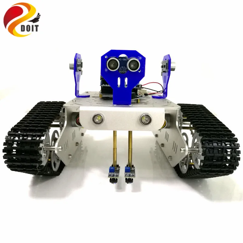 DOIT Bluetooth управление Умный Робот Танк шасси с UNO R3 плата + Мотор привод щит для