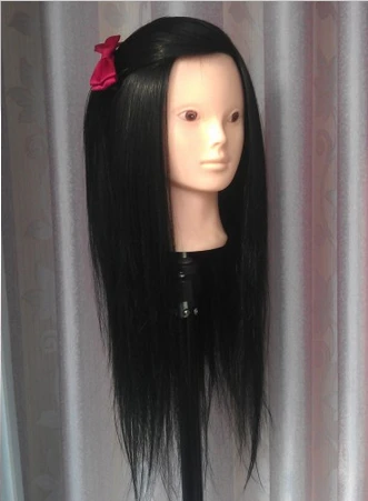 Голова манекена для стрижки и волос тренировочная голова с зажимом парика 21 дюйм