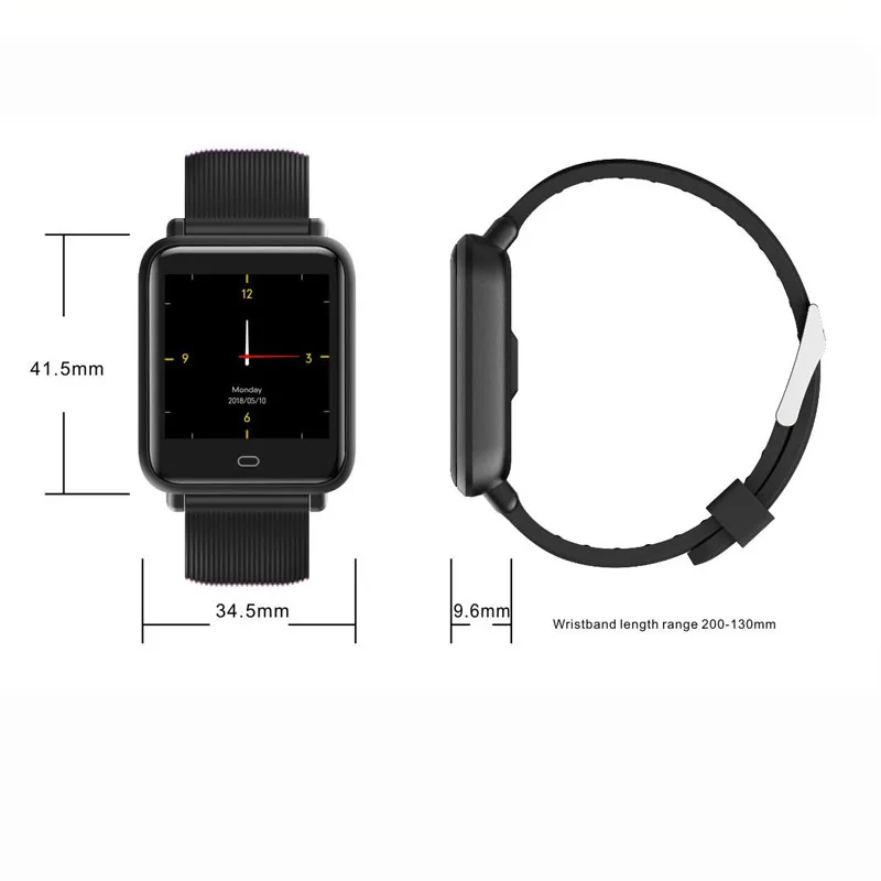 Volemer Q9 Blood Pressure Heart Rate Monitor Smart Watch IP67 Waterproof Sport Fitness Trakcer Men Women Smartwatch | Электроника