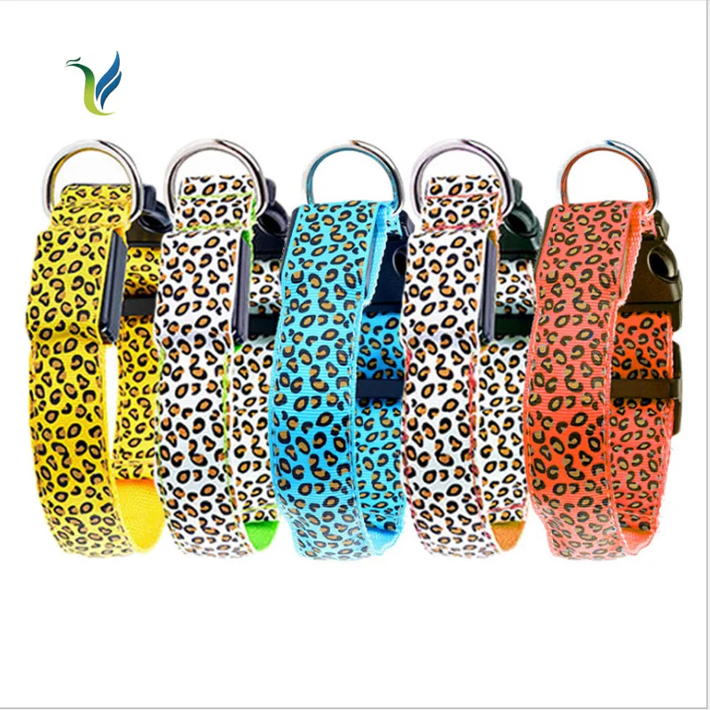 Dogs Luminous Fluorescent Collars Pet Supplies Nylon Dog Collar Night Safety LED Glow Harness Cat In The Dark | Дом и сад