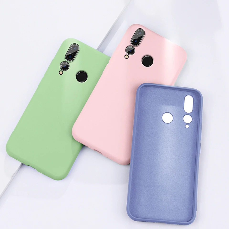 Для huawei Nova 4 4E 3 3i 2 S Чехол Мягкий сенсорный ТПУ официальный бренд Жидкая