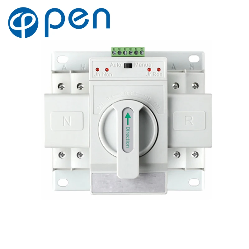 

2P 63A 230V MCB type Dual Power Automatic transfer switch ATS Standby power supply for power failure