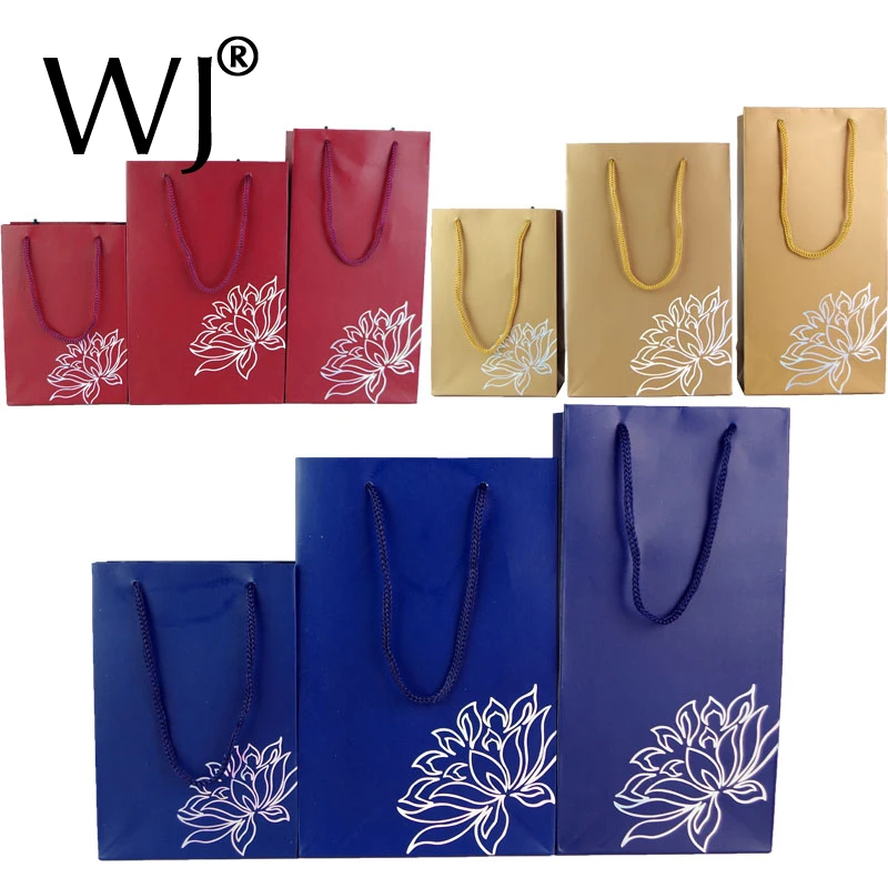 Бумажный подарочный пакет для ювелирных изделий упаковочная коробка колец серег