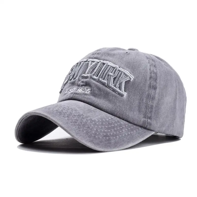 

Baseball Cap Washed 100% Cotton Hat for Women Men Vintage Dad Hat New York Embroidery Letter Outdoor Sports Caps Send Friends