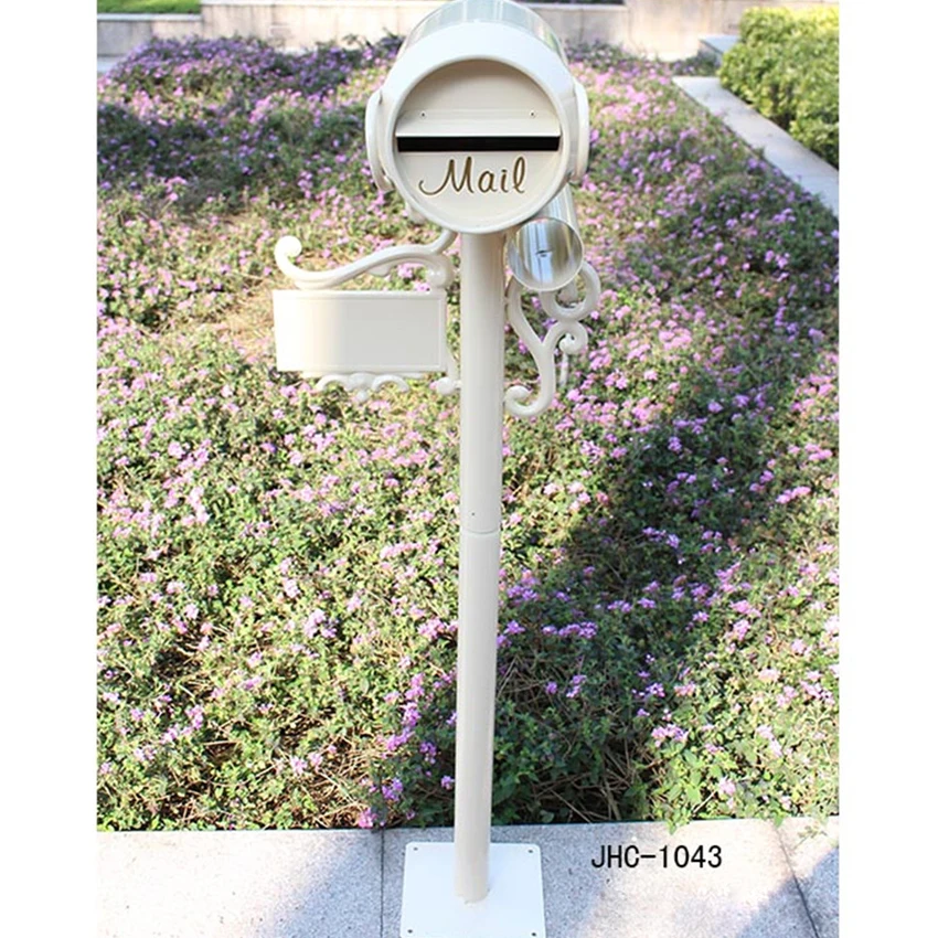 

Wine Bucket Design Villa Garden Park Security Stand Floor Mailbox Postbox Metal Aluminium Outdoor Newspaper Letter Box 1043#