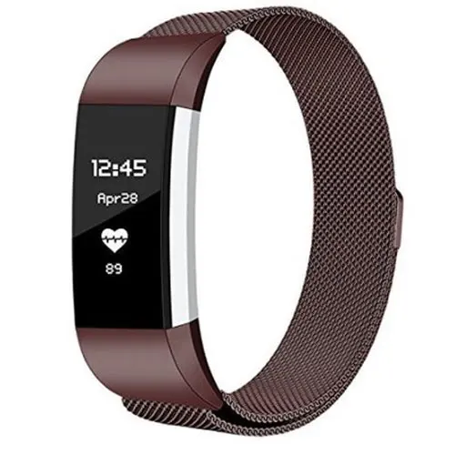 10 цветов Миланская петля заменить ремешок для Fitbit charge 3 часы браслет из нержавеющей стали ремень спортивный браслет для смарт-часов - Цвет: Coffee