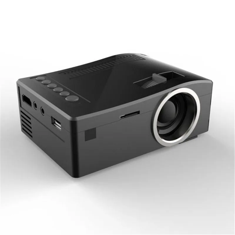 HIPERDEAL 48LUX мини-проектор для мобильного телефона 1080P HD светодиодный домашний мультимедийный кинотеатр USB tv VGA SD HDMI мини-проектор Apr19 - Комплект: Black