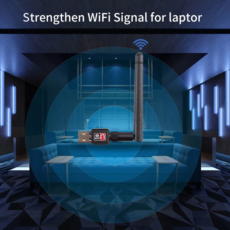 Cioswi Wi-Fi приемник беспроводной USB Wifi адаптер Ethernet Wifi Интернет антенна усиленный сетевой сигнал Lan 2dBi сетевая карта