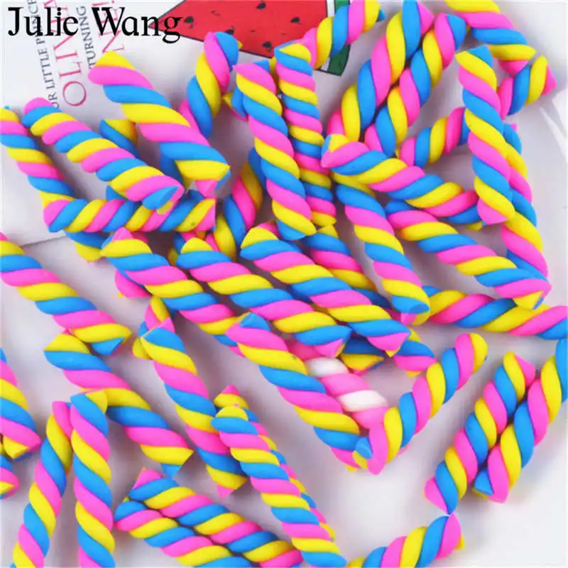 Julie Wang 20 шт случайным образом смешанные смолы красочные мягкие радужные конфеты