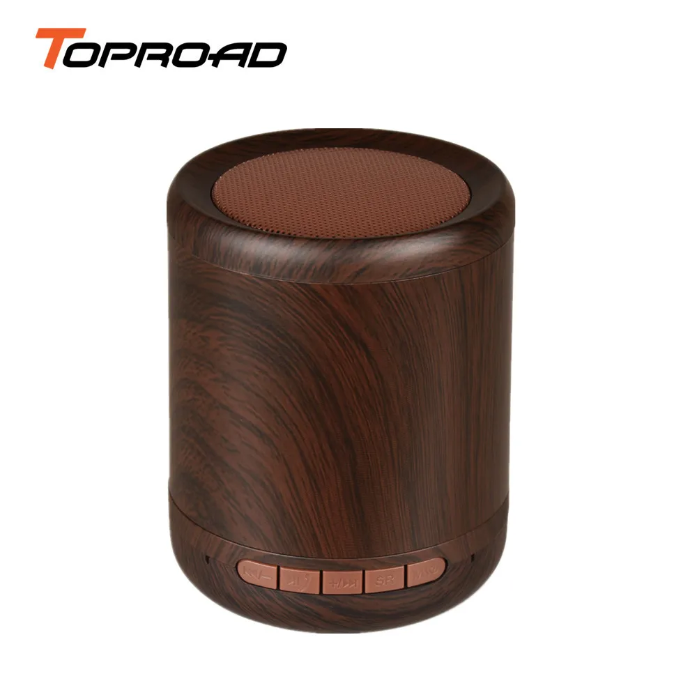 TOPROAD Деревянный беспроводной Bluetooth динамик мини портативный бас стерео Altavoz
