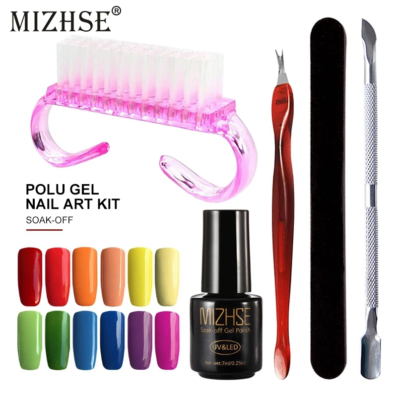 MIZHSE Гель лак для ногтей Lakiery Hybrydowe УФ Vernis Полупостоянный гель акриловый набор