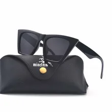 Модные черные солнцезащитные очки с котом для женщин брендовые