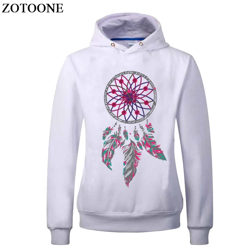 ZOTOONE Ловец снов патч утюг на передачи Фламинго цветок письмо нашивки для одежда