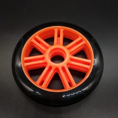 Колеса скутера черные 125 мм 120 мм 2 шт./партия подшипник abec-7 - Цвет: 120 orange