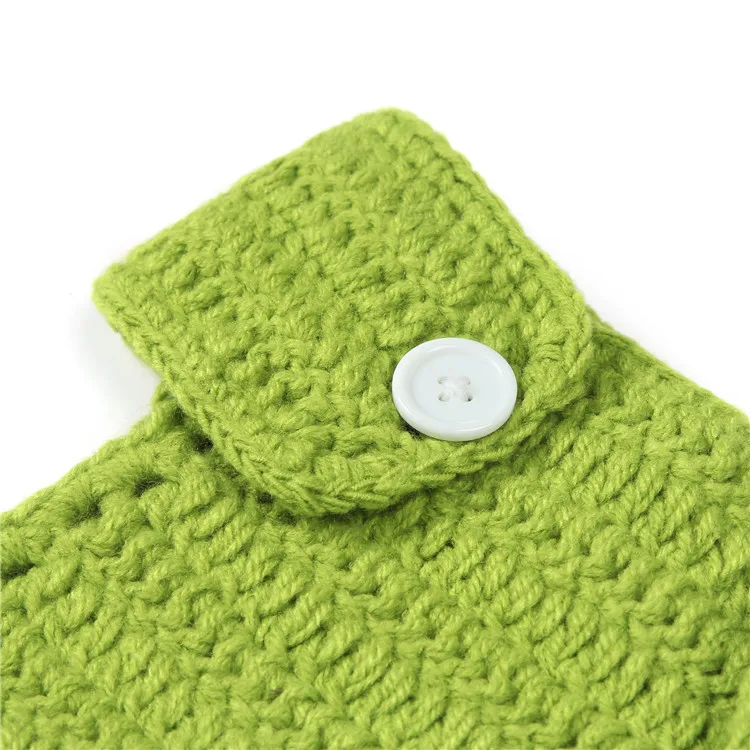 Вязаный крючком костюм из 2 предметов шапка и штаны одежда в виде лягушки для