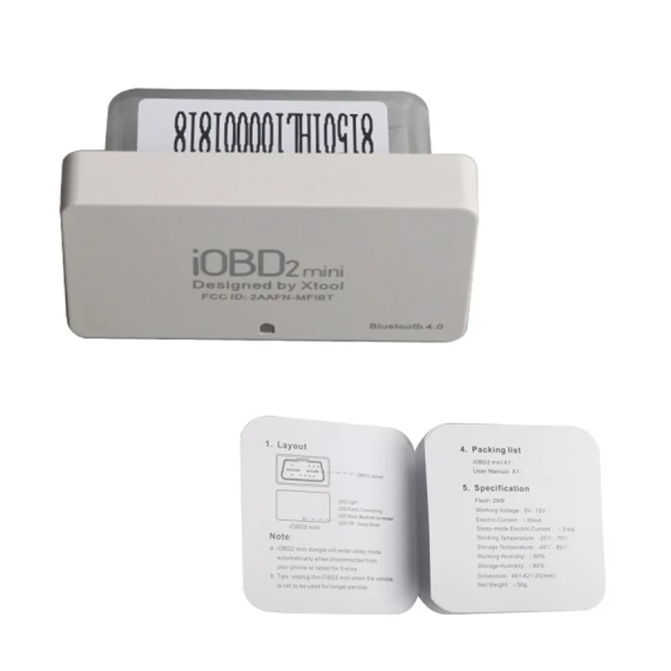 Оригинальный сканер XTOOL iOBD2 Mini OBD2 EOBD с поддержкой Bluetooth 4 0 для iOS и Android|bluetooth ipod nano