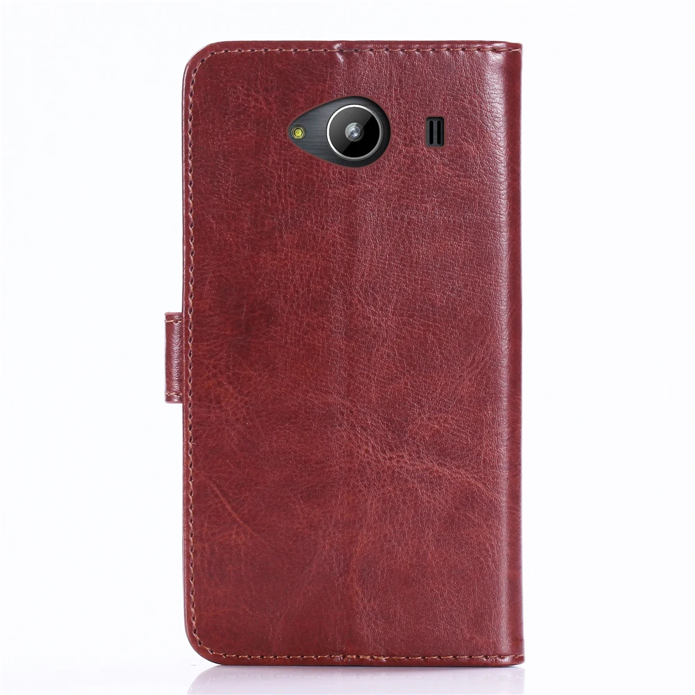Винтажный чехол-бумажник GUCOON для zte Blade L370 5,0 дюймов из искусственной кожи в стиле ретро, откидной Чехол, стильные магнитные чехлы с откидной подставкой и ремешком