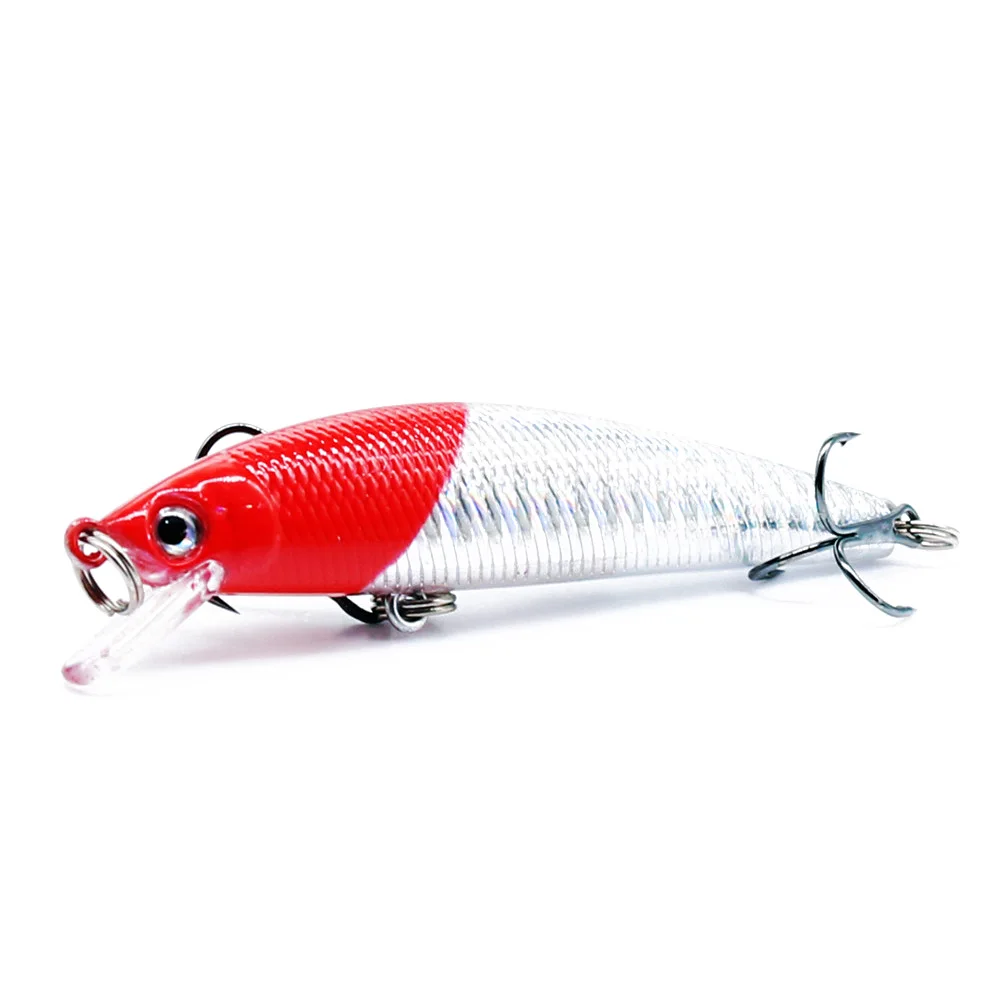 1PCS Quality Laser Minnow Fishing Lure 7.5g 8.5cm Hard Crankbait Wobblers Artificial Floating Jerkbait Trolling Bass Isca Carp