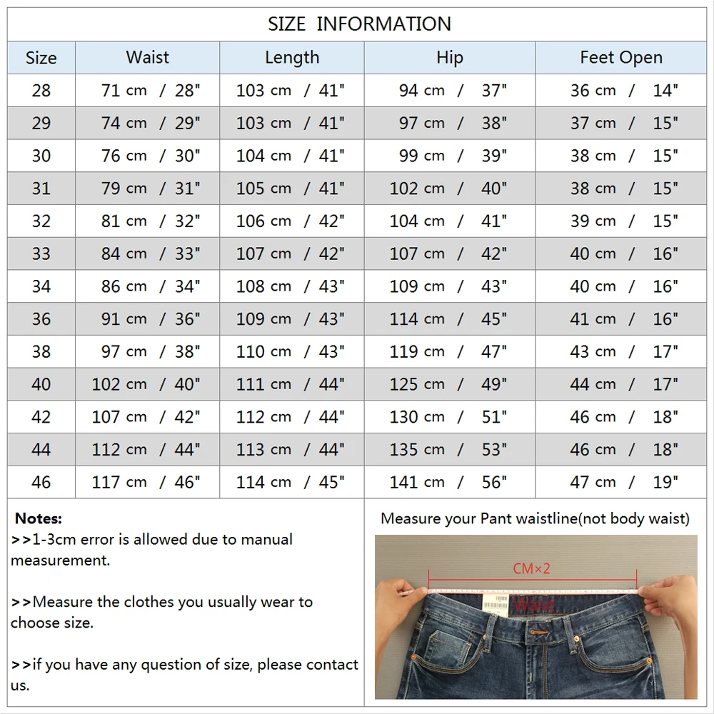 Men's Jenas Business Classic Leisure Basic styles men Jeans Straight pants High Quality Hot Sale Plus Size 40 (No Belt)