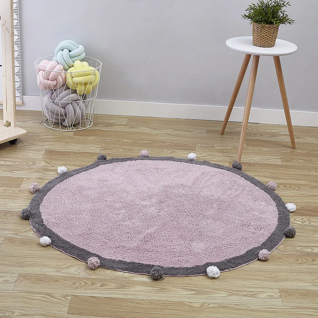 

INS Infant Baby Play Mats Kids Crawling Carpet Floor Rug Baby Bedding Soft Blanket Cotton Game Pad Children Room Decor Safety