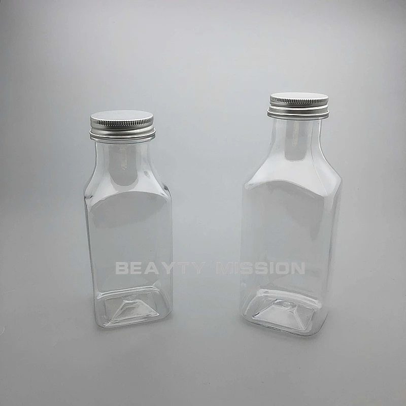 Beauty Mission Clear 340 мл/400 мл 12 шт./лот пустая Квадратная бутылка для воды с соком