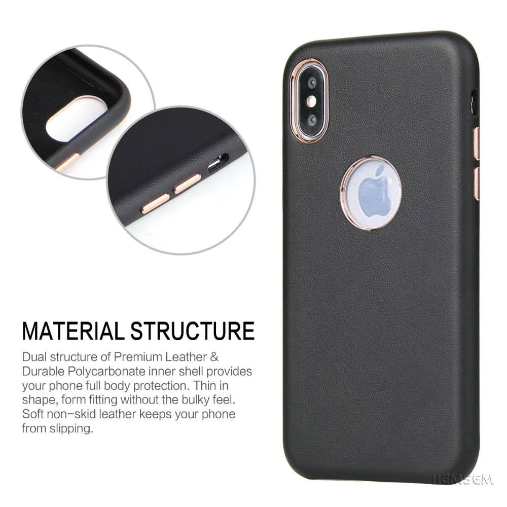 Роскошный официальный кожаный чехол ручной работы для iPhone XS Max 6 7 8 plus X XR