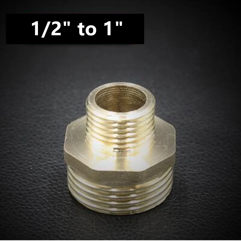 1l2 x 1 1/" 1/4" 3/" 1/2" 3/" 1" наружная резьба, латунная труба, одинаковая понижающая ниппельная арматура, латунные быстроразъемные адаптеры - Цвет: 1l2 x 1